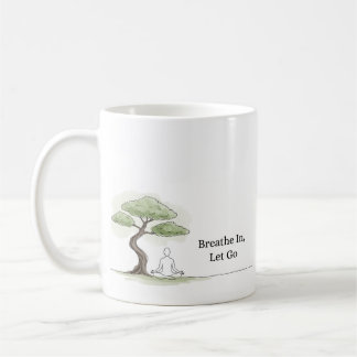 Taza De Café Respirar en Let Go Zen Meditación Café Mug