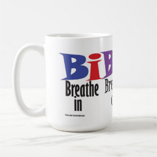 Taza De Café Respire adentro, respire hacia fuera, mueva