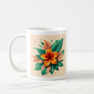 Taza De Café Resplandor de Instantánea Tropical