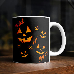 Taza De Café Resplandor Espeluznante: Jack-O’-Lantern y Truco o