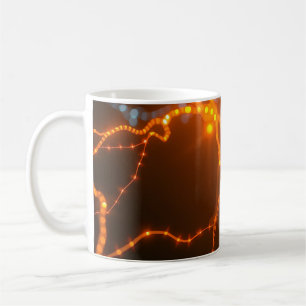 Taza De Café Resplandor neuronal: caminos eléctricos de luz