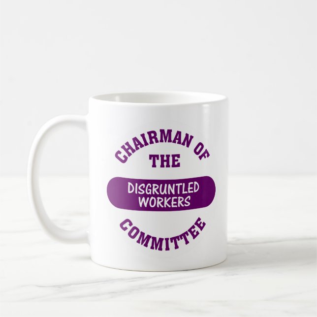 Taza De Café Responsable del comité contrariedad de los (Izquierda)