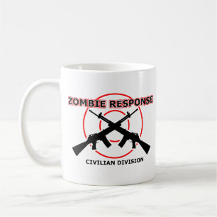 Taza De Café Respuesta zombie Graciosa Mug Humor