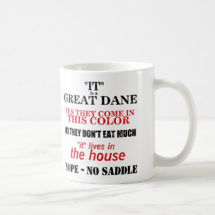 Taza De Café Respuestas que caminan de great dane
