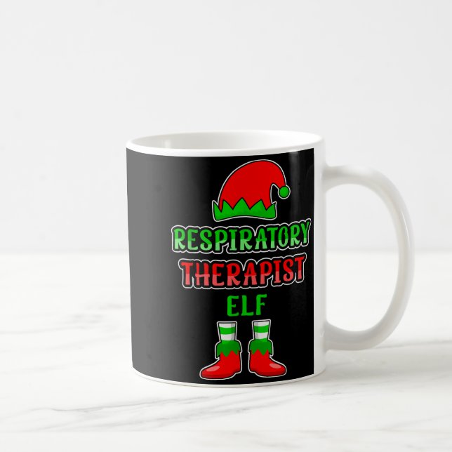 Taza De Café Resratory Therast Elf Resratory Therapy Christmas  (Derecha)