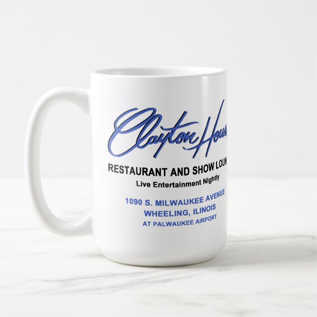 Taza De Café Restaurante Clayton House, Wheeling, IL (Izquierda)