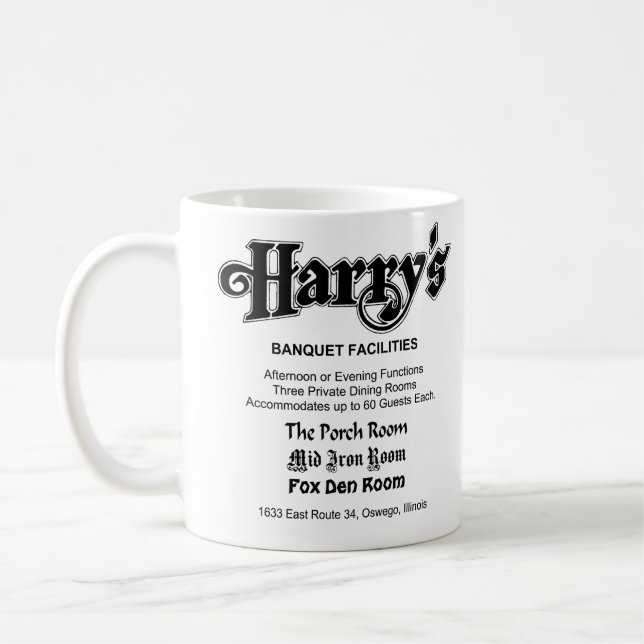 Taza De Café Restaurante Harry's, Oswego, IL (Izquierda)