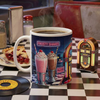 Restaurante Retro de los 50 con Neón