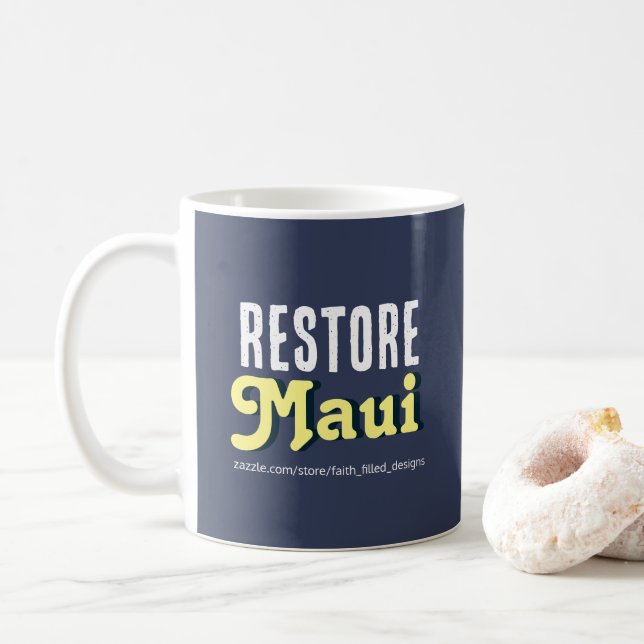 Taza De Café Restaurar Maui (Con donut)