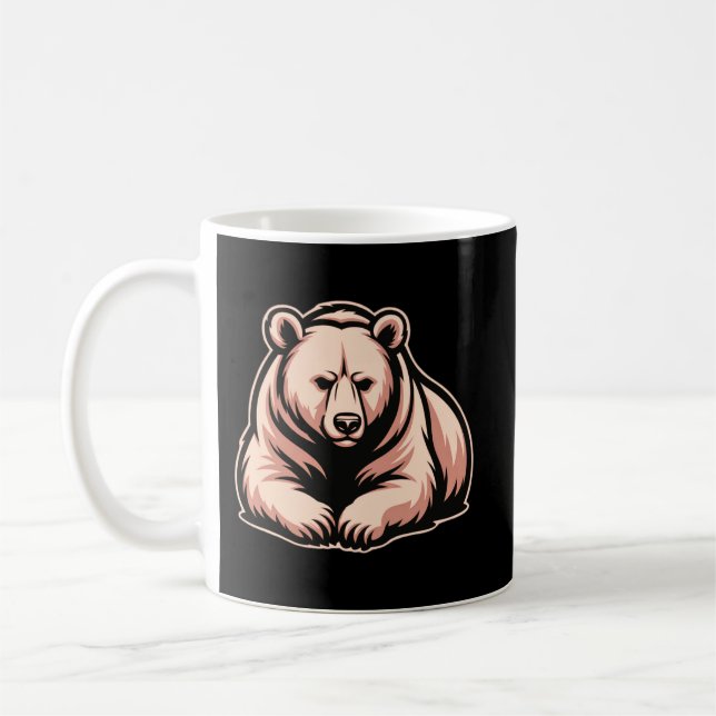 Taza De Café Resting Bear Mug – Calm Strength Everyday Coffee (Izquierda)