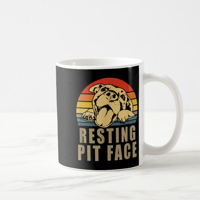Taza De Café Resting T Face - Tbull Lovers Gift For Men And Wom (Derecha)