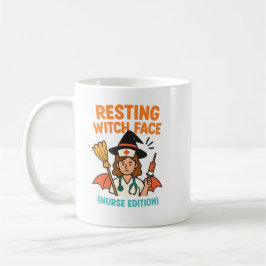 Taza De Café "Resting Witch Face - Nurse Edition" Halloween Mug