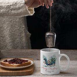 Taza De Café Resto del bebé azul