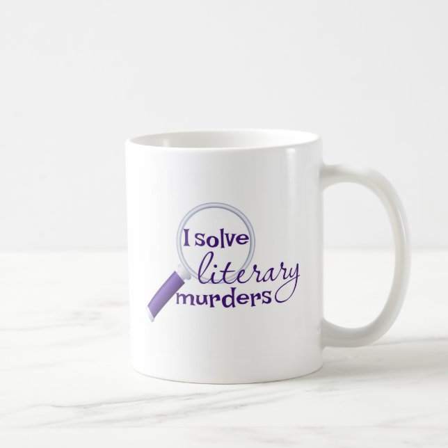 Taza De Café Resuelvo la muerte literaria (Derecha)
