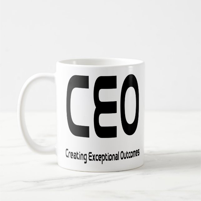 Taza De Café Resultados excepcionales de la creación del CEO (Izquierda)