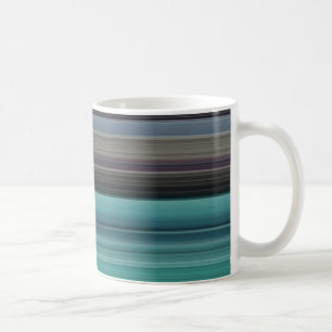 Taza De Café Resumen #1: Verde azulado y gris