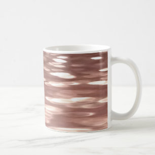 Taza De Café Resumen #3: brillo de rosa dorada de cobre