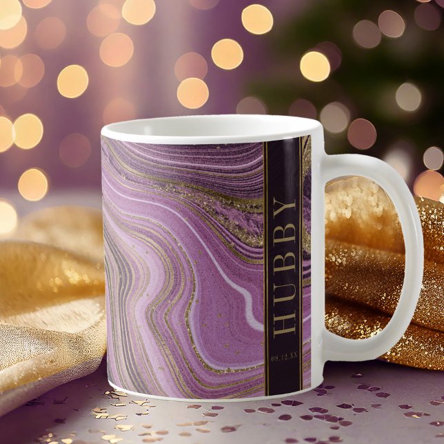 Taza De Café Resumen Agate Boda Hubby Mauve ID827 (Subido por el creador)