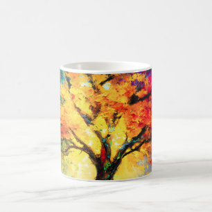Taza De Café Resumen Árbol de la naturaleza espiritual de la vi