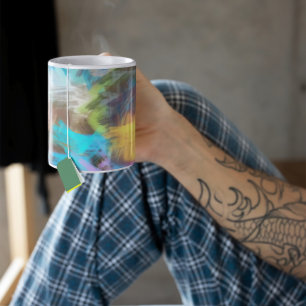 Taza De Café Resumen Art Brushstrokes Café Mug