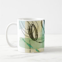 Resumen Art Ceramic Mug - Modern Coffee Cup 11oz