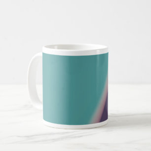 Taza De Café Resumen Art Turquoise Purple