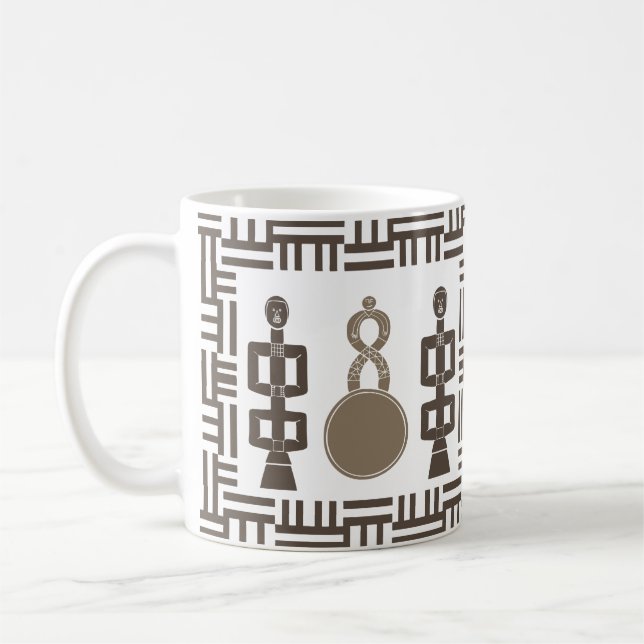 Taza De Café Resumen arte tribal africano (Izquierda)