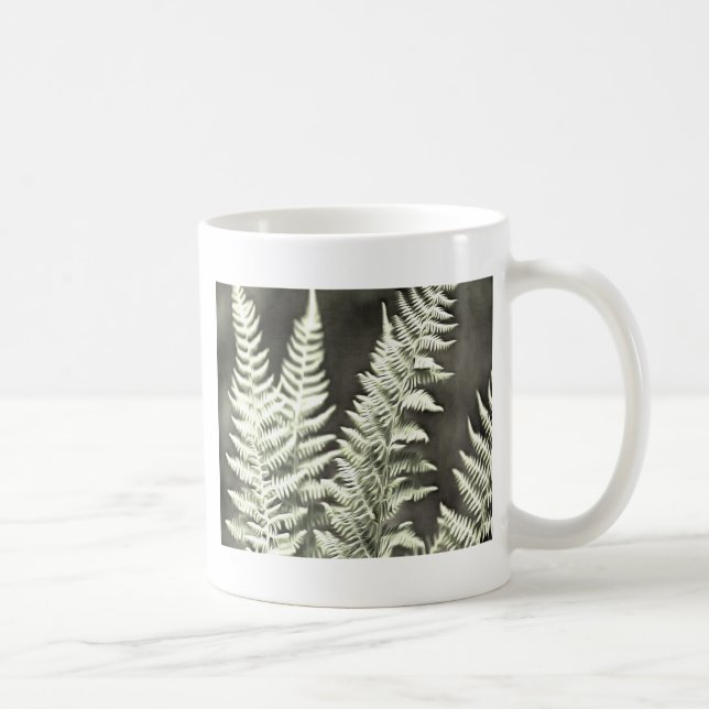 Taza De Café Resumen artístico de fern (Derecha)
