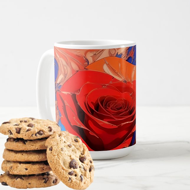Taza De Café Resumen artístico Rosa de mármol (Subido por el creador)