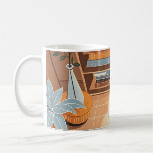 Taza De Café Resumen cálido y acogedor estilo Boho