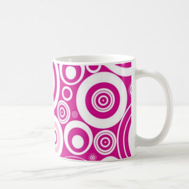 Taza De Café Resumen Circle Mug (Derecha)