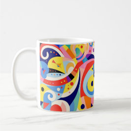 Taza De Café Resumen Colorful Mug