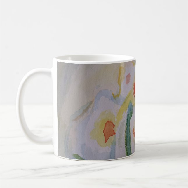 Taza De Café Resumen Daffodils Mug (Izquierda)