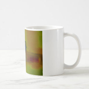 Taza De Café Resumen de amarillo verde moderno