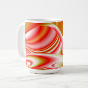 Taza De Café Resumen de amor y oro en 3D Rainbowart