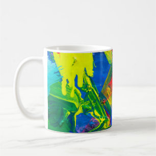 Taza De Café Resumen de antecedentes artísticos. Fondo pintado 