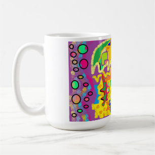 Taza De Café Resumen de arte como Josephs abrigo multicolor!
