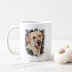 Taza De Café Resumen de arte de labrador