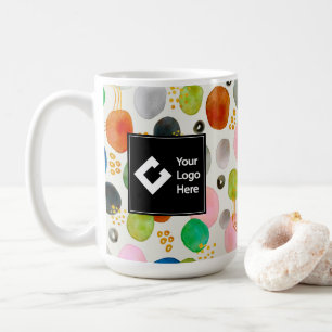 Taza De Café Resumen de arte de Purpurina de oro de guijarros d