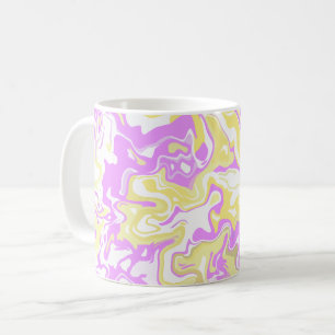 Taza De Café Resumen de arte de Swirl con colores Pastel