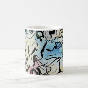 Taza De Café Resumen de arte de tinta