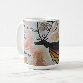 Taza De Café Resumen de arte rupestre