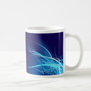 Taza De Café Resumen de azul oceánico - Mug