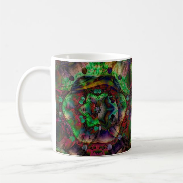 Taza De Café Resumen de brote de flores de bonito (Izquierda)