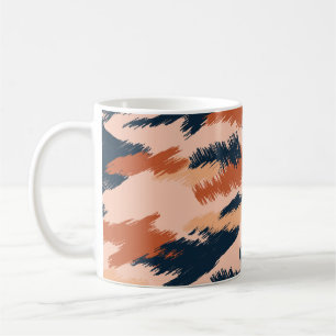 Taza De Café Resumen de Camuflaje: Papel de escritorio Vintage 