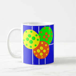 Taza De Café Resumen de cancha de pickleball y bolas