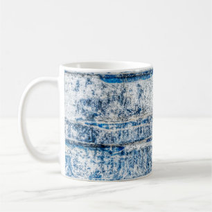 Taza De Café Resumen de diseño de fondo abstracto azul, envejec