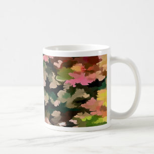 Taza De Café Resumen De Foliage En Tonos Otumorales
