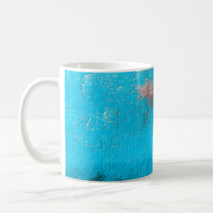 Taza De Café Resumen de fondo artístico, pintura, fino, azul, l