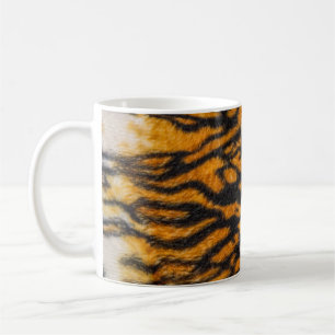 Taza De Café Resumen de fondo con patrones de tigre, animal, as
